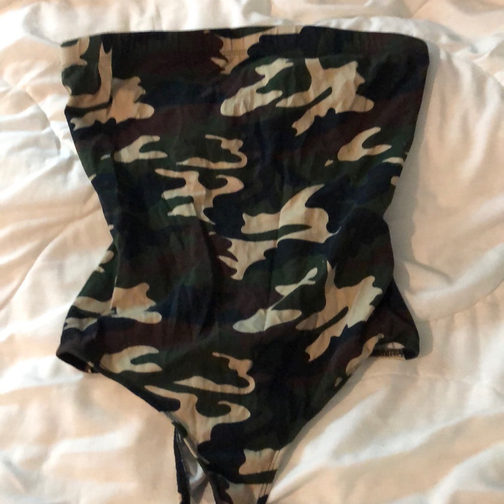 camo tube top